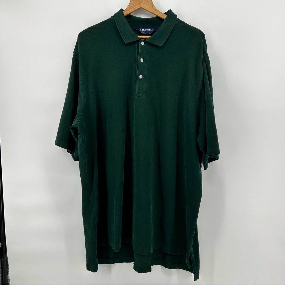 Polo Golf Ralph Lauren Polo Mens 2XL Green Pima Cotton Preppy Shirt